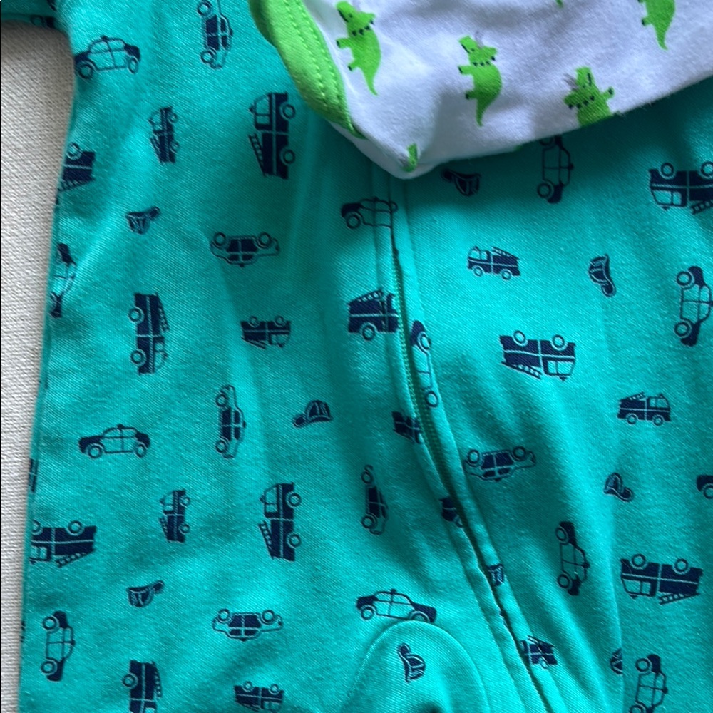 NWOT Simple Joys by Carter’s- Preemie Baby Boy Pajamas - Lot of 2 - Picture 4 of 5